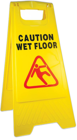 Caution Floor Stand 600 mm