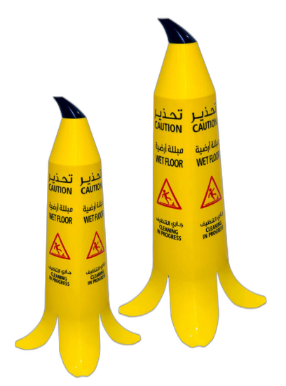 Caution Floor Stands Banana 910 mm