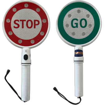 LED Hand Hold Traffic Baton Stop & Go